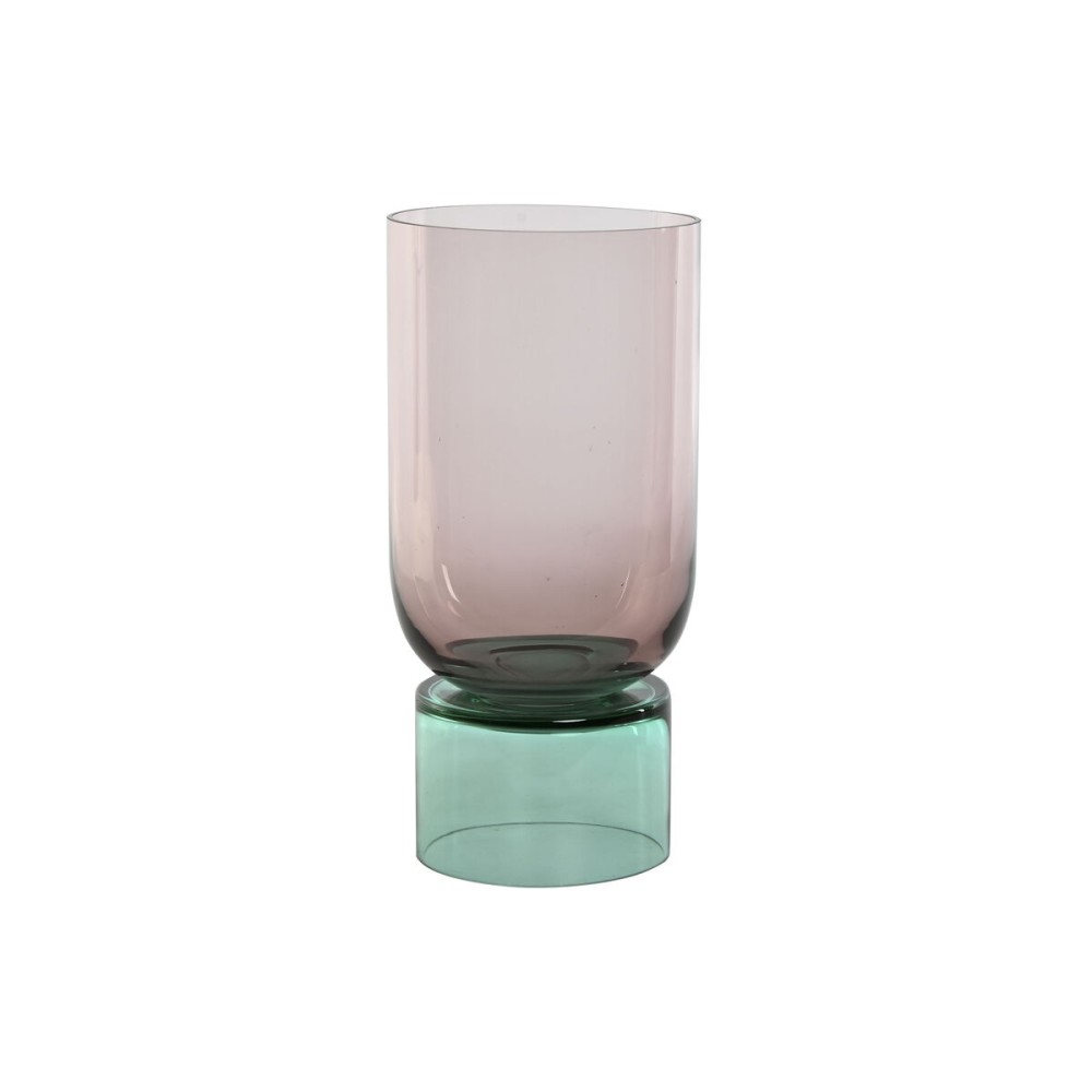 Vase Home ESPRIT Bicoloured Crystal 15 x 15 x 32 cm