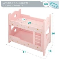 Bunk bed Woomax Pink 4 Units 31 x 26 x 16 cm