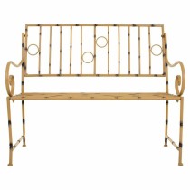 Banc Alexandra House Living Jaune Métal 50 x 92 x 126 cm