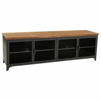 Mehrzweck-Schubladenelement Alexandra House Living Braun Grau Holz Metall Glas 41 x 50 x 161 cm