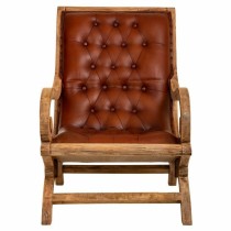 Armchair Alexandra House Living Brown Natural 98 x 94 x 65 cm