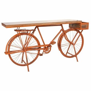 Meuble d'Entrée Alexandra House Living Bike Cuivre Bois Fer 50 x 94 x 198 cm