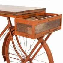 Meuble d'Entrée Alexandra House Living Bike Cuivre Bois Fer 50 x 94 x 198 cm