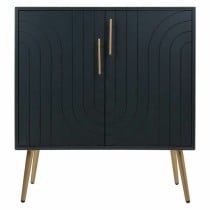 Meuble d'Entrée Alexandra House Living Gris Doré Bois MDF 37 x 84 x 75 cm