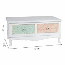 Meuble d'Appoint Alexandra House Living Blanc 52 x 41 x 92 cm