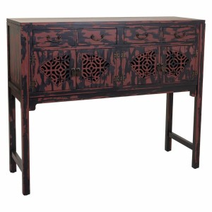 Hall Table with Drawers Alexandra House Living Red Fir wood MDF Wood 40 x 102 x 120 cm