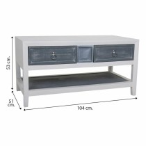 Table Basse Alexandra House Living Blanc Gris Bois d'épicéa Bois MDF 51 x 53 x 104 cm