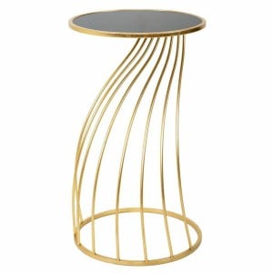 Beistelltisch Alexandra House Living Gold Glas 43 x 73 x 43 cm