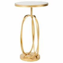 Beistelltisch Alexandra House Living Gold Glas Holz MDF 35 x 61 x 35 cm