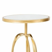 Beistelltisch Alexandra House Living Gold Glas Holz MDF 35 x 61 x 35 cm