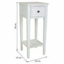 Side table Alexandra House Living White 33 x 78 x 33 cm