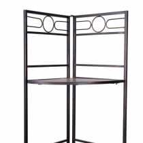 Corner Shelves Alexandra House Living Black Golden Metal MDF Wood 36 x 165 x 50 cm