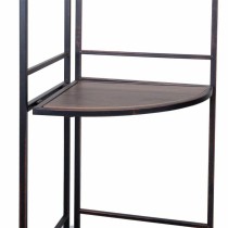 Corner Shelves Alexandra House Living Black Golden Metal MDF Wood 36 x 165 x 50 cm