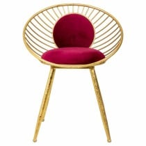 Hocker Alexandra House Living Rot Gold 46 x 70 x 55 cm