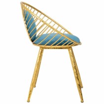 Bench Alexandra House Living Blue Golden 46 x 70 x 55 cm