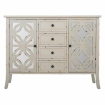 Buffet Alexandra House Living Gris verre Bois d'épicéa 37 x 84 x 110 cm