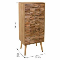 Schubladenschrank Alexandra House Living natürlich Paulonia-Holz 108 x 38 x 44 cm