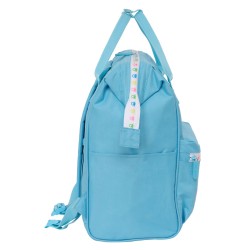 Laptop Backpack Benetton Spring Sky blue 27 x 40 x 19 cm