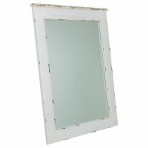 Wall mirror Alexandra House Living White Glass Fir wood 3 x 90 x 70 cm