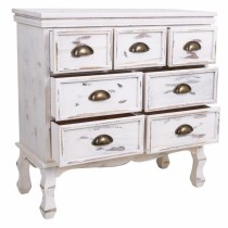 Commode Alexandra House Living Blanc Bois de paulownia 30 x 70 x 70 cm