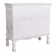 Commode Alexandra House Living Blanc Bois de paulownia 30 x 70 x 70 cm