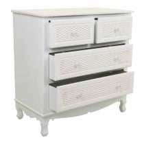 Chest of drawers Alexandra House Living White Cream Metal Pine MDF Wood 40 x 81 x 80 cm