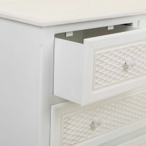 Chest of drawers Alexandra House Living White Cream Metal Pine MDF Wood 40 x 81 x 80 cm