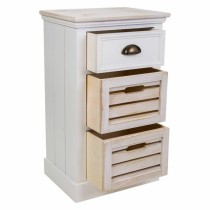 Schubladenschrank Alexandra House Living Weiß Braun Paulonia-Holz Holz MDF 30 x 68 x 40 cm