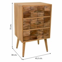 Chest of drawers Alexandra House Living Natural Paolownia wood 75 x 38 x 45 cm