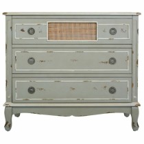 Chest of drawers Alexandra House Living Grey Rattan Fir wood MDF Wood 38 x 80 x 90 cm