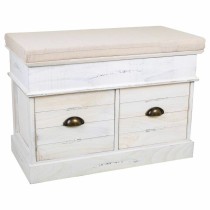 Banc de coffre Alexandra House Living Blanc Bois de paulownia Bois MDF 35 x 50 x 70 cm