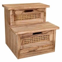 Hocker Alexandra House Living Paulonia-Holz 34 x 34 x 34 cm Leiter