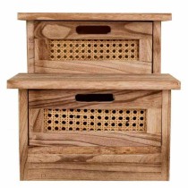 Hocker Alexandra House Living Paulonia-Holz 34 x 34 x 34 cm Leiter