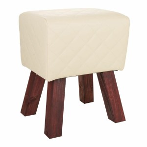 Hocker Alexandra House Living PVC Holz MDF 30 x 47 x 36 cm