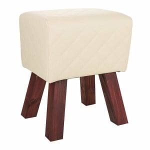 Stool Alexandra House Living PVC MDF Wood 30 x 47 x 36 cm