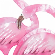 Décoration murale Alexandra House Living Multicouleur Métal Flamant rose 5 x 81 x 81 cm