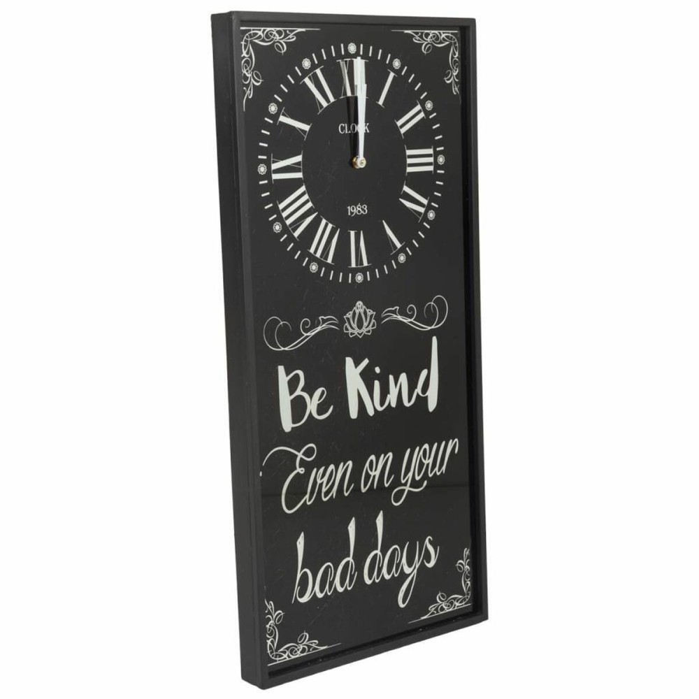 Horloge Murale Alexandra House Living Noir verre Fer Bois MDF 76 x 3 x 36 cm