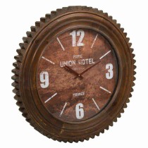 Horloge Murale Alexandra House Living Rouge Bois d'épicéa Bois MDF