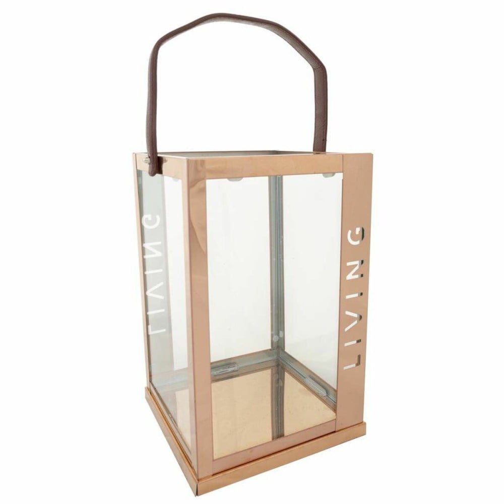 Lanterne Alexandra House Living Cuivre verre Acier inoxydable 18 x 30 x 18 cm