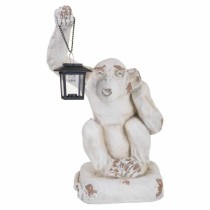 Decorative Figure Alexandra House Living White Magnesium Monkey 35 x 58 x 36 cm