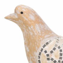 Figurine Décorative Alexandra House Living Blanc Naturel Bois verre Oiseau 26 x 12 x 30 cm