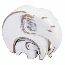 Decorative Figure Alexandra House Living White Polyresin Elephant 8 x 21 x 25 cm