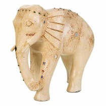 Decorative Figure Alexandra House Living White Mango wood Elephant 11 x 24 x 24 cm