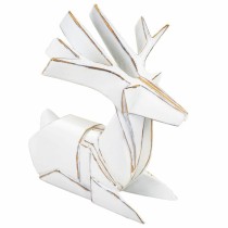 Decorative Figure Alexandra House Living White Polyresin Deer 24 x 27 x 26 cm