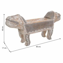 Centerpiece Alexandra House Living White Brown Wood 40 x 17 x 80 cm Lion