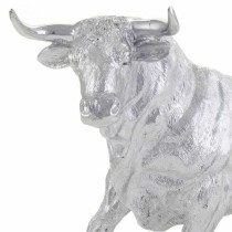 Decorative Figure Alexandra House Living Silver Polyresin Bull 17 x 32 x 43 cm