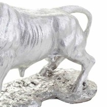 Decorative Figure Alexandra House Living Silver Polyresin Bull 17 x 32 x 43 cm