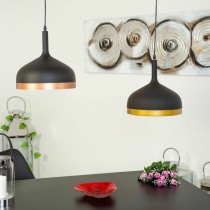 Ceiling Light Alexandra House Living Black Golden