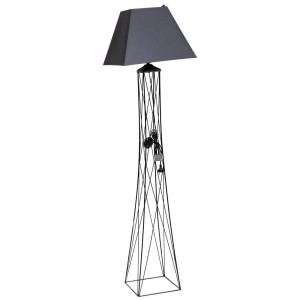 Stehlampe Alexandra House Living Schwarz Grau 42 x 160 x 42 cm