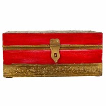 Boîte à bijoux Alexandra House Living Rouge Laiton Bois de manguier Bois MDF 11 x 9 x 20 cm